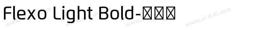Flexo Light Bold字体转换